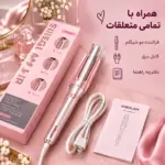 فر کننده صورتی چرخشی شیگلم مدل one touch سایز 25 ا Sheglam pink curly hair 25mm اصل - Image 10